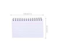 OUNONA 3pcs Small Notepad Spiral Notebook with Tear-off Sheets and Aluminium Alloy Rings, Pocket Size Memo Pad Easy to Carry, to Put into Your School Bag for Note Taking and Personalised