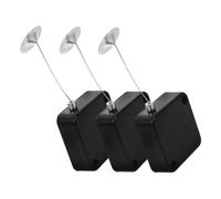 OUNONA 3pcs Theft Cable Lock with Retractable Steel Wire Rope Combination Lock Security Pull Box for Display Cabinets Exhibitions and Retail Use Design