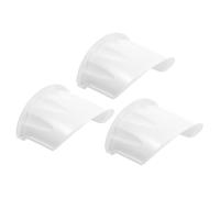 OUNONA 3pcs White Abs Camera Rain Protective Cover Lightweight Camera Rain Roof Withstands Harsh Weather Outdoor Use Plastic Protective Shade