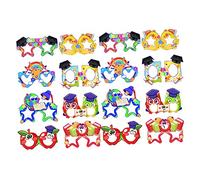 OUNONA 3sets 16pcs Graduation Photo Props Funny Eyeglasses for Party Decorations Unique Design for Family Gatherings Costume Parties Fun Festival Accessories 16pcs*3