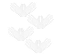 OUNONA 4 Pairs Antistatic Jewelry Inspection Gloves Multifunctional Breathable Hand Protection Gloves for Coin Handling and Exhibition Use
