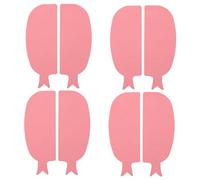 OUNONA 4 Pairs Silicone Lash Pads Fish Shaped Lash Lifting Guards Reusable Eyelash Tools Soft Skin Friendly Candy Color for All Eye Shapes Makeup Accessory