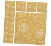 OUNONA 40pcs Gold Rose Printed Paper Napkins Decorative Cocktail Dessert Napkins for Weddings Birthday Parties Picnics Soft Durable Elegant Dining Tissue Serviettes