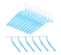 OUNONA 40pcs Shaped Interdental Brushes Soft Plastic Oral Flosser Brush for Braces Cleaning Between Teeth