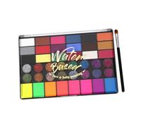 OUNONA 42-color Water-soluble Face Painting Kit Brush, Festival Face Paint Pigment Set for Children and Party Makeup, Multi-function Facial Adornment Paint for Cosplay and Performance