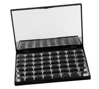 OUNONA 48pcs Empty Magnetic Eyeshadow Palette with Mirror Refillable Makeup Organizer for Metal Pans Versatile Storage for Eyeshadow and Blush Refills Lightweight and Portable Design