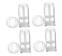 OUNONA 4pcs 30g Twist-Up Balm Containers Bottom-Fill Deodorant and Sunscreen Tubes Refillable Cosmetic Dispenser for Travel and DIY Lip Balm