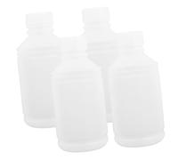 OUNONA 4Pcs 500Ml round Plastic Liquid Bottles - Impact-Resistant Sealing Jars with Leak-Proof Lids Multi-Use Lab Storage Containers for Scientific and Industrial Applications