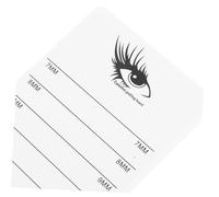 OUNONA 4pcs Acrylic Eyelash Extension Display Boards with Stable Base Handheld Lash Holder Pallet for Professional Lash Technicians and Home Use