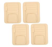 OUNONA 4PCS Car Sun Visor Organizer Pouch Multi-pocket Eyeglasses and Sunglasses Holder with Pen Tube and Card Storage Faux Leather Vehicle Visor Storage for Documents and Small Items