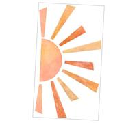 OUNONA 4pcs Cartoon Sun Wall Decals DIY Bedroom Wall Stickers Decorative Self Adhesive PVC Stickers Removable for Living Nursery Home Office