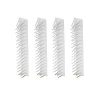 OUNONA 4pcs Corner Cat Massager Grooming Tool with Rubbing and Massage Features, Sturdy Plastic Material, White Cat Self Groomer for Wall Corners, Easy to Install and Use