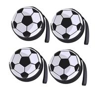 OUNONA 4Pcs Creative Football Tinplate Coin Bag Change Container, Rounded Coin Pocket, Reusable Tinplate Pouch for Backpack Bag Storage