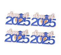 OUNONA 4pcs Doctoral Hat Brooch Graduation Cap Pin Class of Enamel Brooches Lapel Badge Graduation Party Favor Student