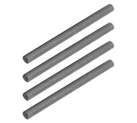 OUNONA 4pcs Electroplating Graphite Rod 8mm Diameter 9cm Length Carbon Electrode with Reliable Conductivity for DIY Electrolysis and Science Fair Projects Multifunctional Utility Black