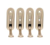 OUNONA 4pcs Foldable Aluminum Alloy Wall Hooks for Coats Towels Bags Keys - Hidden Wall-Mounted Hooks for Bathroom Entryway Closet, Heavy-Duty 33lbs Load