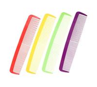 OUNONA 4pcs Giant Oversized Clown Comb Prop for Cosplay and Party Decoration Jumbo Plastic Wide Tooth Hairbrushes in Red Yellow Purple Green Fun Photo Props and Novelty Prank Accessories