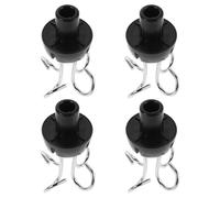 OUNONA 4pcs Iv Stand Hook Retractable Infusion Rack Hook with Stainless Steel Construction for Stable Load Bearing in Patient Rooms and Busy Hospital Environments