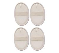 OUNONA 4pcs Natural Loofah Bath Sponge Shower Loofah for Exfoliating Body Scrubbing for Home Spa and Travel Use