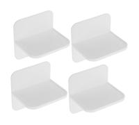 OUNONA 4pcs No Drill Cabinet Wall Fixings Under Sink Corner Hinge Screws for Kitchen Cupboard Hanging Brackets