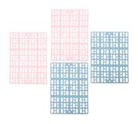 OUNONA 4pcs Pet Cage Floor Mats for Small Animals, Wear-resistant Plastic Rabbit Cage Foot Cushions, Soft Non- Pads Suitable for Guinea Pigs and Puppies in Living Room or Balcony