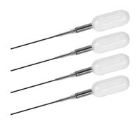 OUNONA 4pcs Plastic Pipette Dropper Bottle for Essential Oils Perfume Transfer Straight Tip Droppers for DIY Crafts and Makeup