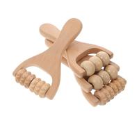 OUNONA 4pcs Portable Wooden Massage Roller for Men Smooth Grinding and Ergonomic Design, and Business Trip to Foot, Shoulder, and Back Muscle Tension