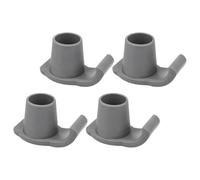 OUNONA 4Pcs Slip Walker Ski Glides for Tubes Durable Nonstick Crutch Tips Shockproof Foot Coasters for Smooth Mobility Replacement Parts for Seniors