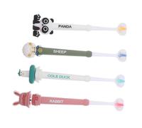 OUNONA 4pcs Soft Bristle Toothbrush with Three-Sided Brush Head for Gentle Gum Care Easy Grip Handle Toothbrushes for Boys and Age for Sensitive Gums and Tooth Transition