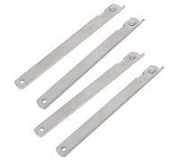 OUNONA 4pcs Stainless Steel Folding Lid Stay Rod Connectors for Drop Front Desks and Folding Tables, Cabinet Lid Support Brackets with Rotatable Hinge for Home and Office Furniture