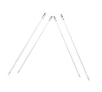 OUNONA 4pcs Transparent Blind Wand Replacement Rods with Hook Vertical Blind Sticks for Easy Window Curtain Opening and Closing