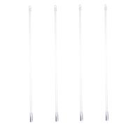 OUNONA 4pcs Transparent Plastic Blinds Rods Lightweight Vertical Blind Wands Replacement with Buckle Design for Window Curtains Bedroom Living Room Bathroom
