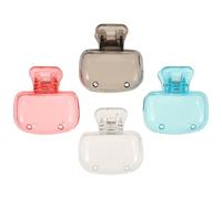 OUNONA 4pcs Travel Toothbrush Protector Caps Set with Grey Covers for Manual and Electric Toothbrushes Portable Holder for Travel and Daily Hygiene