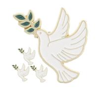 OUNONA 4pcs Vintage Peace Dove Brooch Pins for Women Metal Animal Lapel Pins with Elegant Design for Clothes Bags and Hats Durable Accessories for Everyday Use and Events