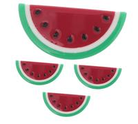 OUNONA 4pcs Watermelon Hair Clips for Girls Women Boys and Girls Cute Cartoon Fruit Hairpins Spring Top Clips Bangs Side Acetate Hair Accessories