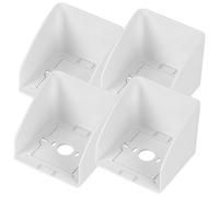OUNONA 4pcs Weatherproof Electrical Outlet Covers Insulated Plastic Wall Socket Enclosure Outdoor and Bathroom Shield for Home Commercial Industrial Use