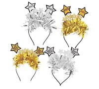 OUNONA 4pcs Year Headband Multi-function Spring Festival Party Props Shiny Appearance Headbands for Festival Decorations Year Party Headdresses