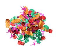 OUNONA 5 Packs Summer Themed Confetti Decorations Fun Hawaiian Party Confetti for Tables Windows and Porches Lightweight Glitter Props for Luau Celebrations