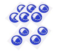 OUNONA 5 Sheets Weather-Resistant Hard Hat Warning Stickers with Safety Symbols Self-Adhesive Caution Decals for Industrial Machinery Construction Equipment and Workplace Safety