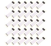 OUNONA 50 Pcs Self-Adhesive Binder Spine Label Stickers for File Folders White Paper Material Fits Most File Folders Quick Content Updates Suitable for School and Archives