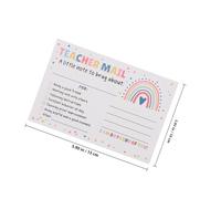 OUNONA 50pcs Affirmation Cards for Teens, Paper Positive Feedback Cards with Ample Space for Messages, for Early Education and Elementary School Parents