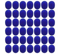OUNONA 50Pcs Colored Microphone Sponge Windscreen Covers, Foam Mic Protective Caps for Handheld Ball-Type Microphones, Noise-Reduction Pop Filters Suitable for Studio Recording and Live