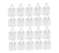 OUNONA 50pcs Invisible Adhesive Picture Hooks Strong Hold for Smooth Walls No-Trace Removal Wall Plate Hangers for Frames Art Ceramic Plates Display