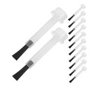 OUNONA 50pcs Nail Polish Replacement Brush Heads Soft Bristles Disposable for Water Based Gel Liquid Polish Manicure and Pedicure Nail Oil Nutrient Brush Dipping Powder Replacements