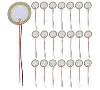 OUNONA 50pcs Piezo Disc Buzzer Elements 20mm, Guitar Pickup Trigger