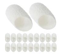 OUNONA 50pcs Silkworm Balls for Face Cleaning Gentle Cleanser with Silkworm Material 1x0.6 Inch Exfoliating Beauty Facial Care Cleanser for Women Suitable for Outdoor and Travel Use