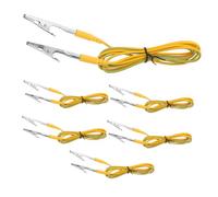 OUNONA 5pcs Anti-static Ground Cable with Dual Insulated Alligator Clips and Terminal Lug Replacement Grounding Cord for Electrical Appliances Static Protection and Easy Clamping