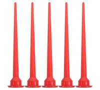 OUNONA 5pcs Caulk Gun Extension Nozzle - Plastic Extender Nozzle for Glass Glue, Sealant Application - Caulking Tube Straight Tips for Doors Windows Repair