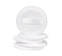 OUNONA 5pcs Cotton Powder Puff Makeup Powder Puff round Sponge for Smooth and Even Application White Suitable for Salon and Travel Use