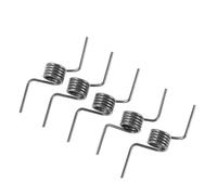 OUNONA 5pcs Fridge Door Spring Hinge Replacement Small 1.3-10-40 Metal Torsion Spring with Double Leg for Refrigerator Door Return and Maintenance Accessory